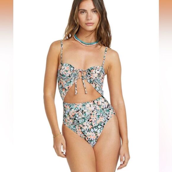 Billabong Sweet Fields Andrew 1pc Swimsuit - Picture 1 of 4